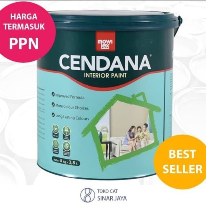 CAT TEMBOK CENDANA 25 KG / MOWILEX CENDANA