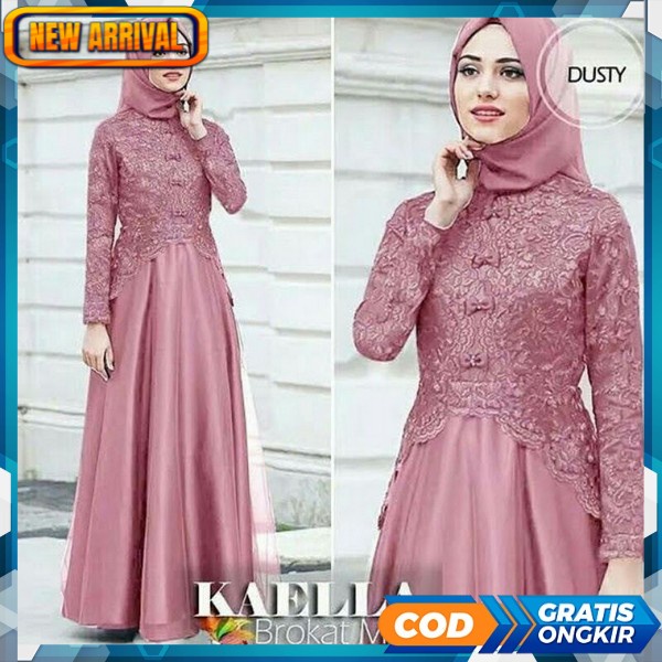 Buju Dres Muslimah Simple Model Baru Gami Sanita Kekinia Ghamis Qanita Simpel Dress Gamia Elegan Max