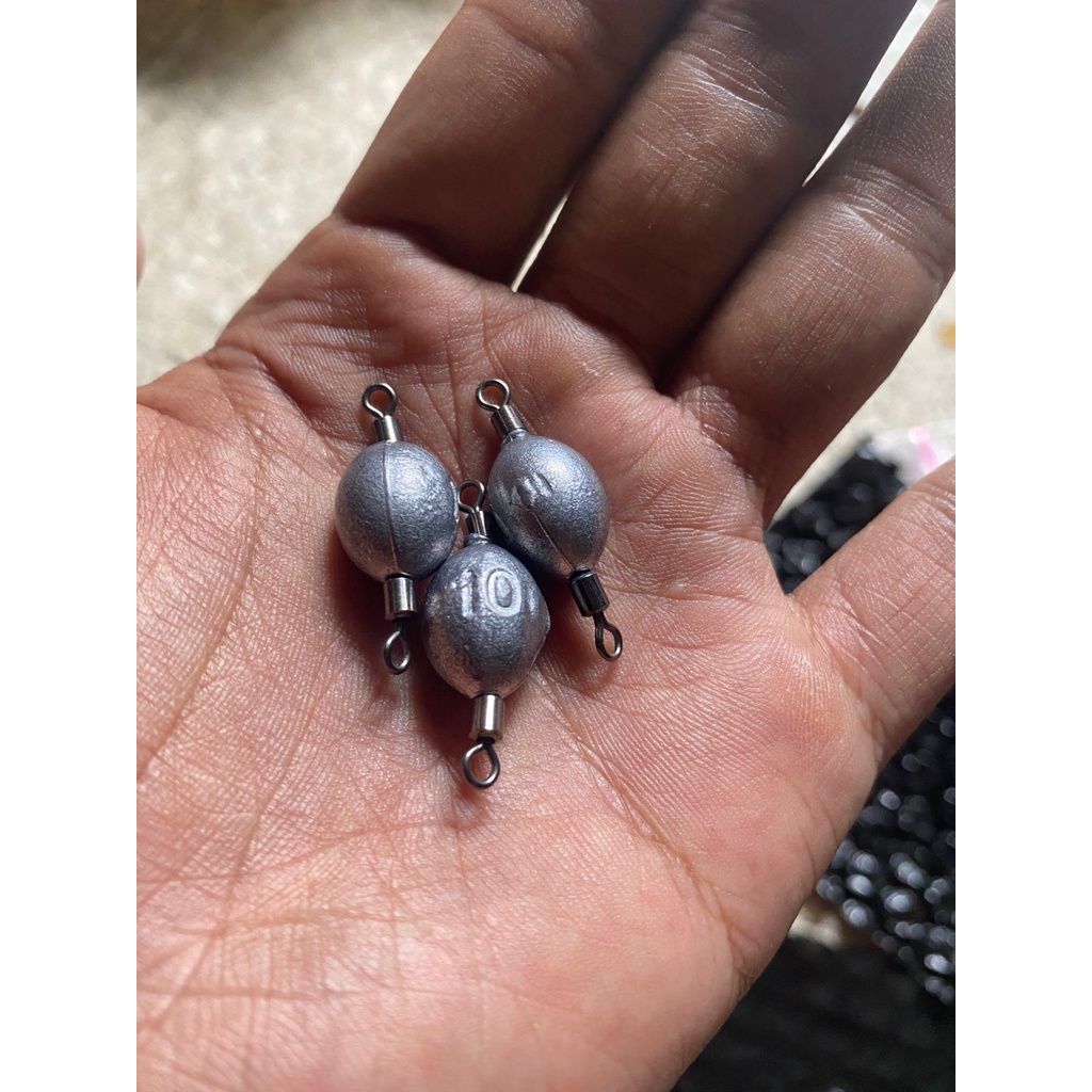 Timah 10gram Roliing Sinker Carolina