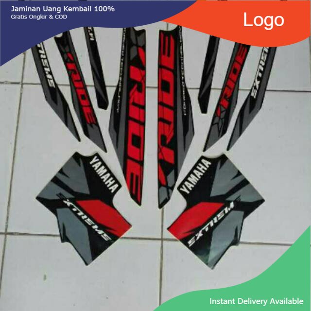 COVER Stiker X Ride 2014 hitam BERKUALITAS SUPER