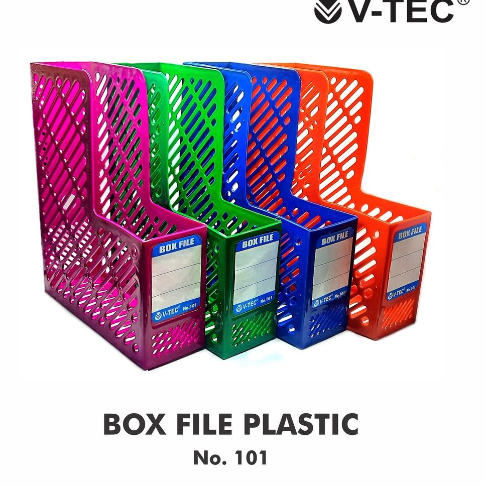 

N22 Box file plastik warna campur v tec 102 GRATIS ONGKIR ㅷ