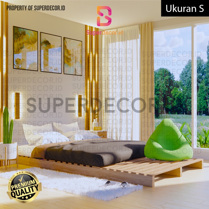 Terlaris Alas Tempat Tidur Pallet Minimalis / Dipan Pallet / Tempat Tidur (S)