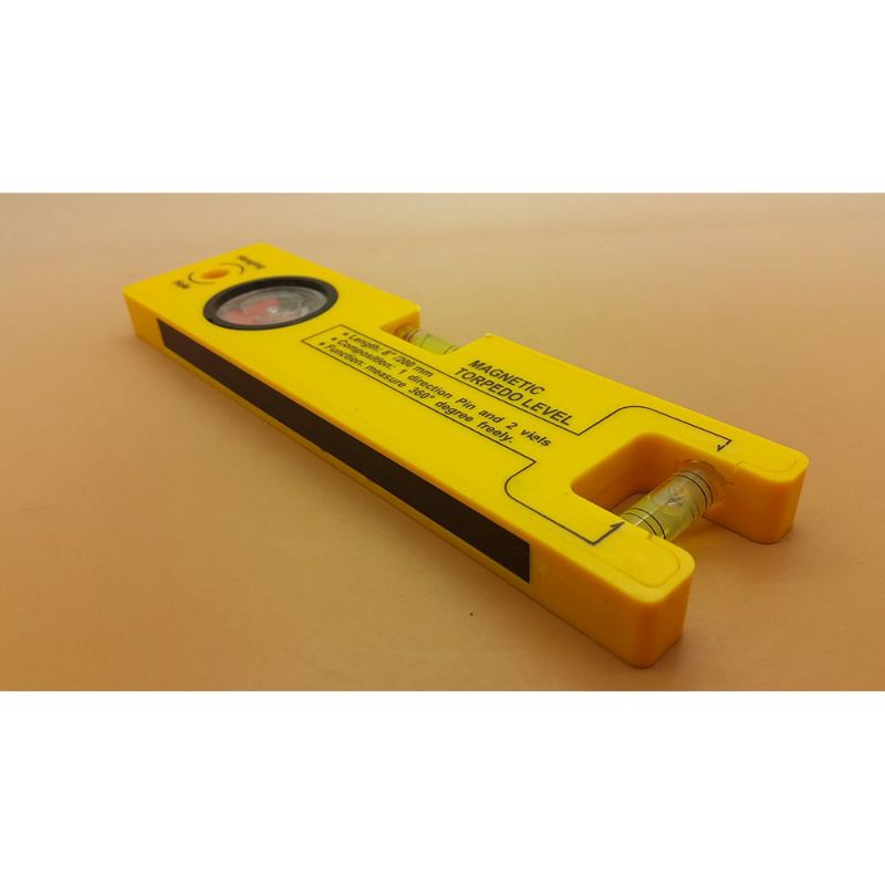 WATERPASS MAGNET TORPEDO LEVEL 20 CM BUSUR DRAJAT KEMIRINGAN WATERPASS KOMPAS WATER PASS 8 INCH