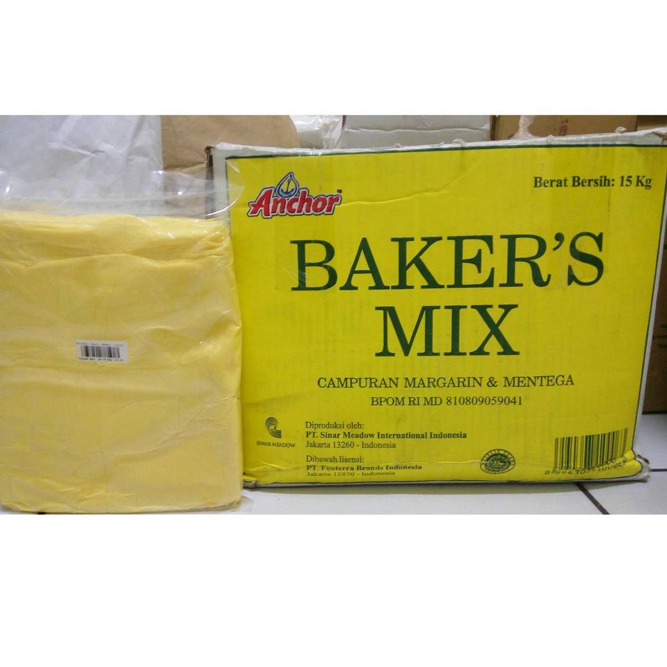 

✯ Anchor Bakers Baker Baker's Mix 1 kg Butter Mentega Blend 1 kg Repack ☻