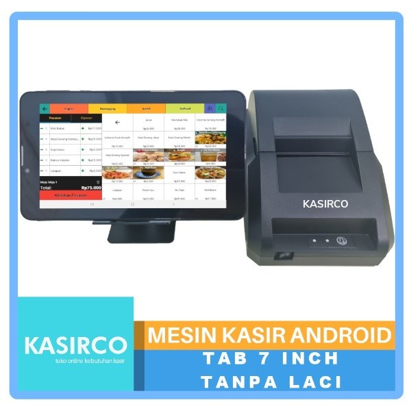 

[[JNT COD]] Paket Mesin Kasir Android Untuk Restoran - Tanpa Laci