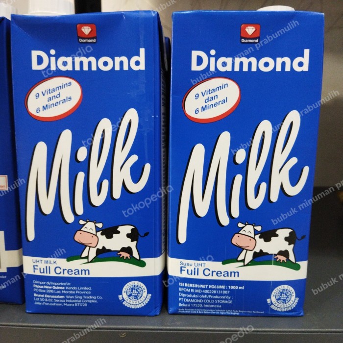 

Diamond Milk Susu UHT Full Cream 1 Liter | Susu DIamont Full Cream 1L