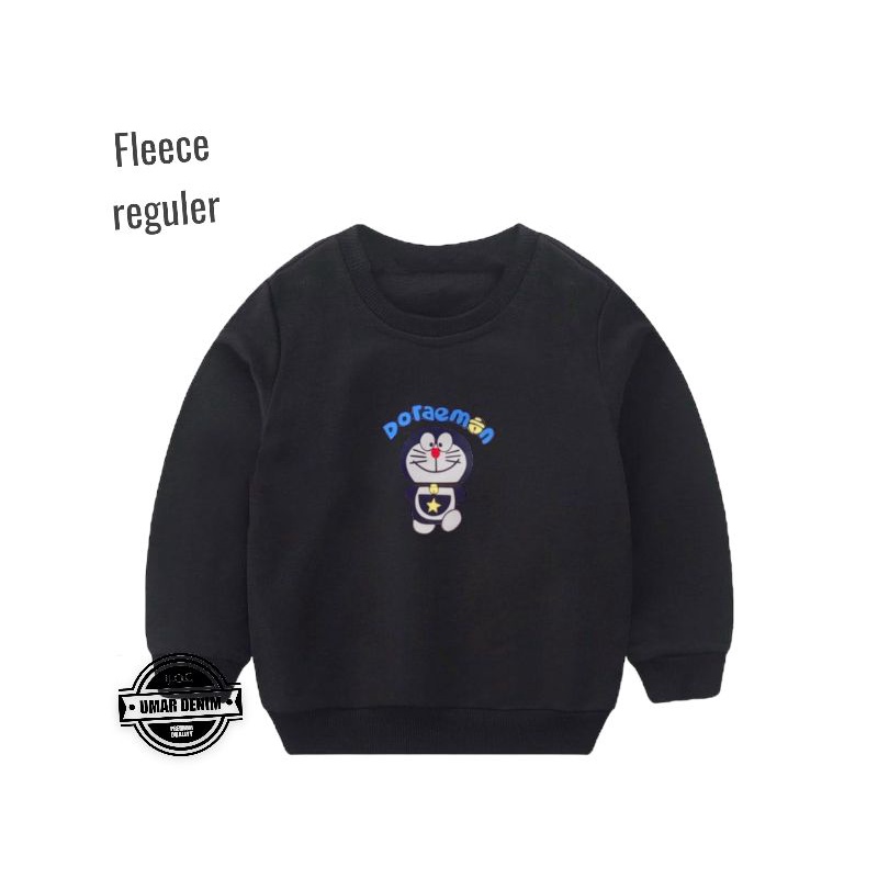 Crewneck Anak Laki laki - Perempuan 1-4 Tahun Motif Karakter Doraemon Lucu