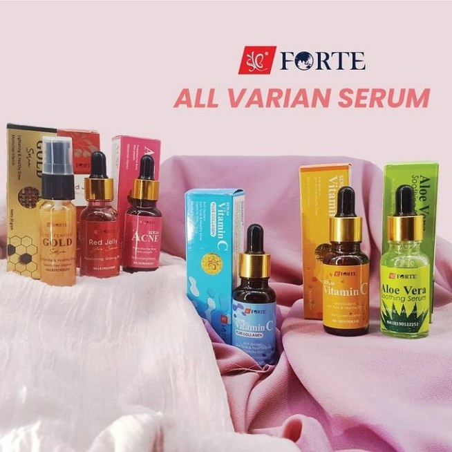 ✨LACIKOSME✨ SYB FORTE SERUM GOLD ACNE ALOEVERA VIT C COLLAGEN  RED JELLY - BPOM ORIGINAL