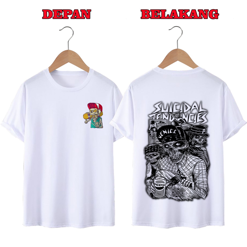 KAOS DISTRO UNISEX PRIA DAN WANITA TERBARU, KAOS JUMBO ZOMBIE