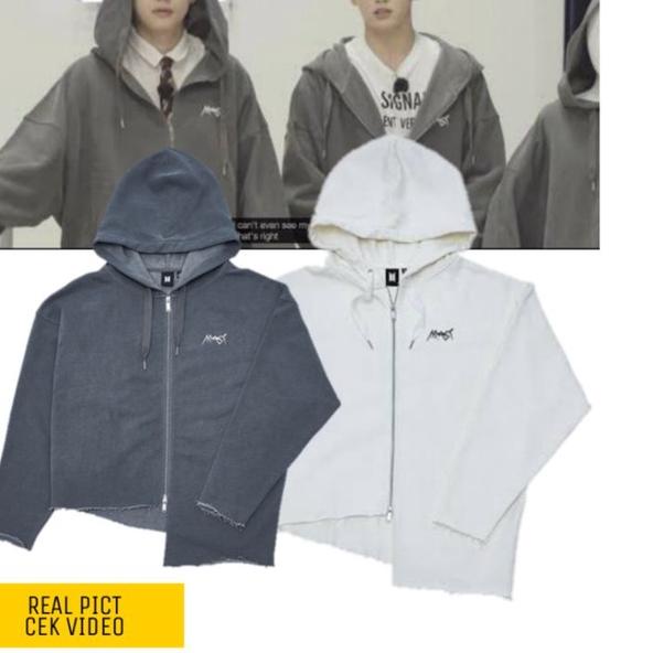 ➢ ZIP UP Hoodie Jungkook ARMYST un official ready 3xl CROP ( tanpa PRE ORDER) ❇