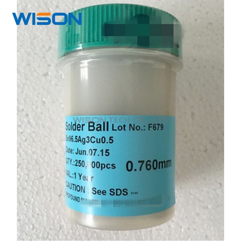 Sac305 BGA Solder Ball 0.2mm 0.25mm 0.3mm 0.35mm 0.4mm 0.45mm 0.5mm 0.889MM 0.55mm 0.6mm 0.65mm 0.76mm Kit Reballing