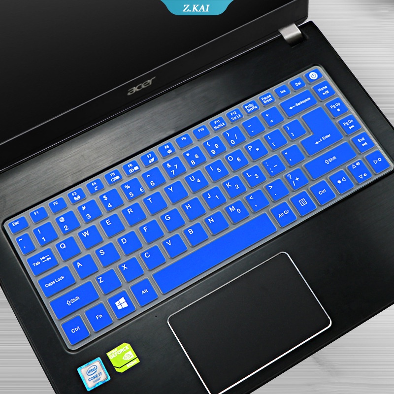 ASPIRE 14 &quot;Sarung Keyboard Tahan Air Pelindung Kulit Acer Aspire3 A314-31 ES1-433G A314 E1-410 /422 /432/470/472 ES1-411 E5-421 V3-471G Masker Keyboard Silikon [ZK]