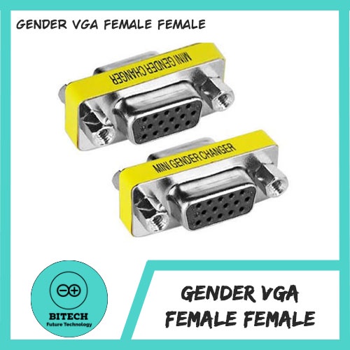 GENDER VGA FEMALE FEMALE 15 PIN / KONEKTOR VGA FEMALE FEMALE