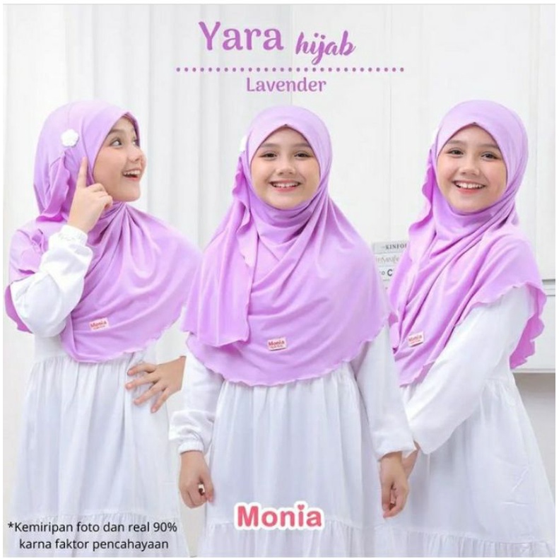 Yara Hijab by Monia Hijab Kids Lavender MLXL | Hijab terlaris