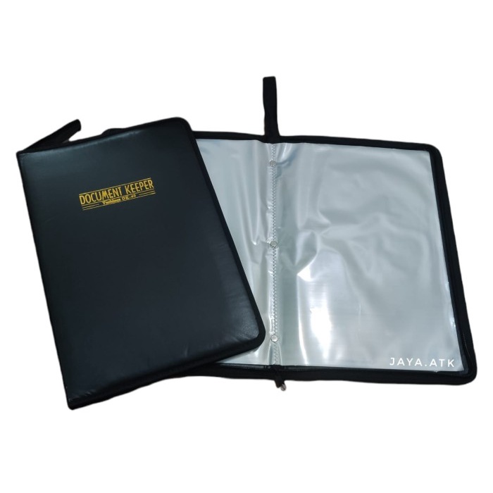 

MAP CLEAR HOLDER DOKUMEN 40 LBR FOLIO F4 SLETING KULIT PVC HITAM
