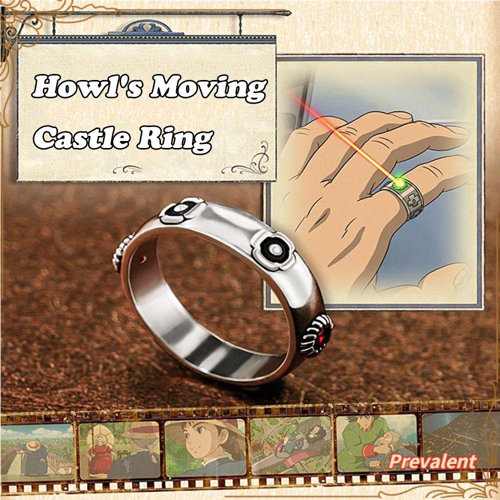 Preva Howl's Moving Castle Ring Aksesoris Anime Perhiasan Sliver