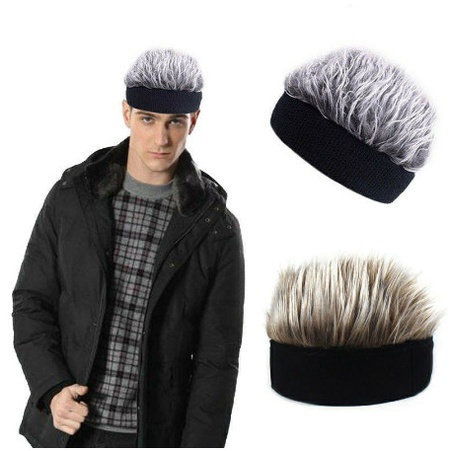 Terlaris Wig Pria Model Topi - Rambut Palsu Pria Unisex Style