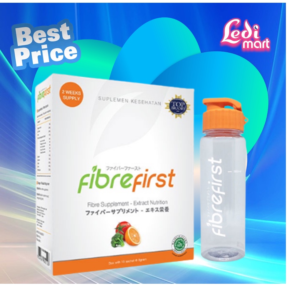 ORIGINAL  FibreFirst isi 7 sachet  ATAU 15 Sachet / Minuman Diet / Diet &amp; Detox / Fibre first daily 1 sachet / LEDI MART