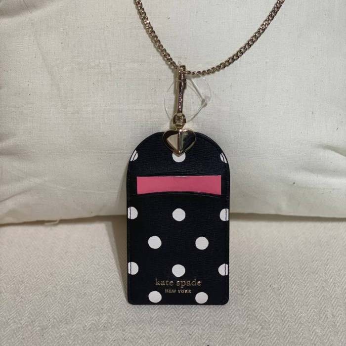 Terlaris Name Tag Branded Kate Spade Ks Id Card Spencer Lanyard 100% Original