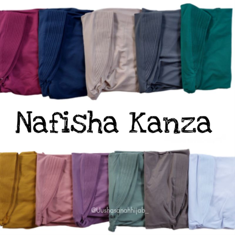 (Ori Nafisha) KANZA •jilbab instan•hijab instan jersey super•kerudung pet