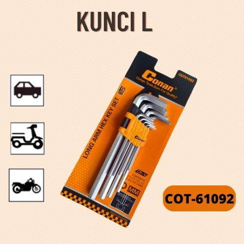 SET KUNCI L 9PCS / HEX KEY COT61091 COT61092 COT61093