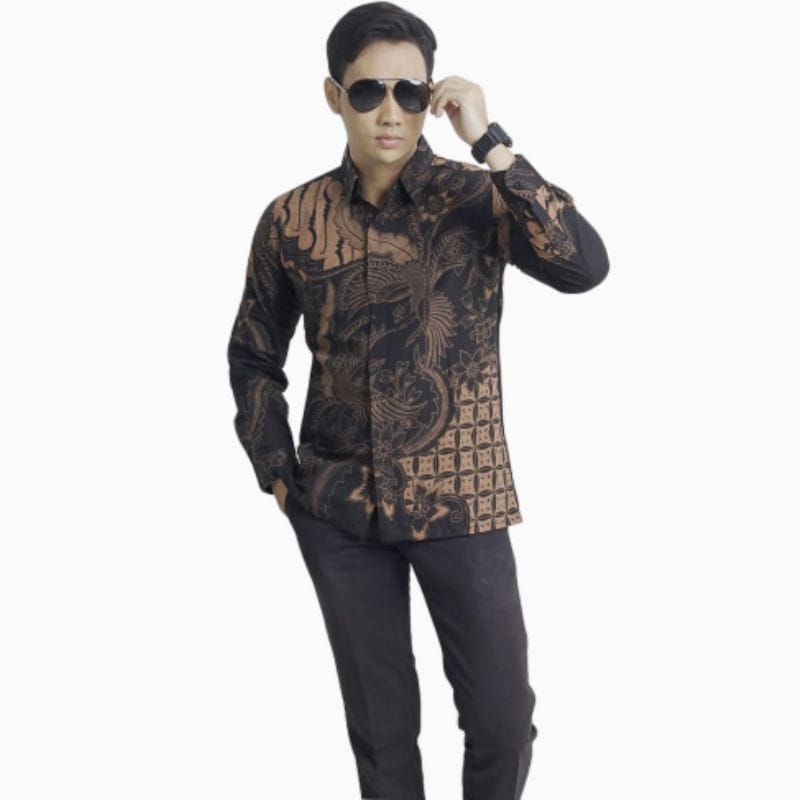 KEMEJA BATIK TERBARU MODEL SLIMFIT  KAIN HALUS TIDAK LUNTIUR FUL PURIING