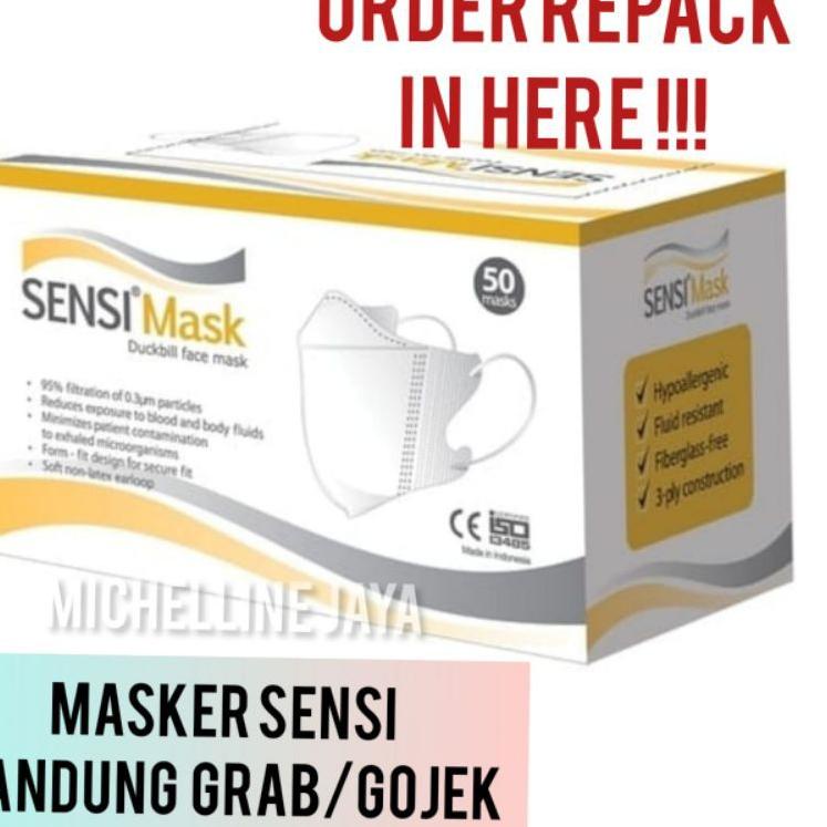 Miliki - MASKER SENSI DUCKBILL MURAH ORI REPACK 10 pcs