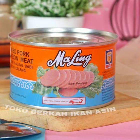 

✼ Ma Ling Luncheon Pork 397 gr TTS Canned / Daging Ham Babi Maling ☼