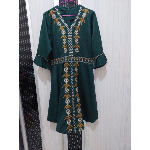 Dress Hijau Emerald Second