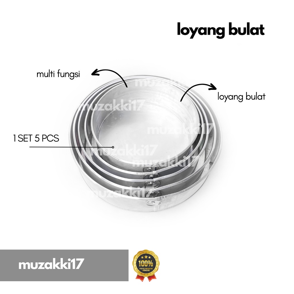 Loyang Bulat 1 SET 5 PCS