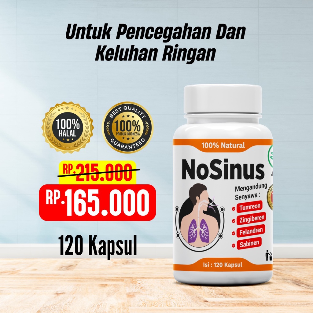 NOSINUS Herbal Melegakan Saluran Pernafasan Akibat Sinusitis