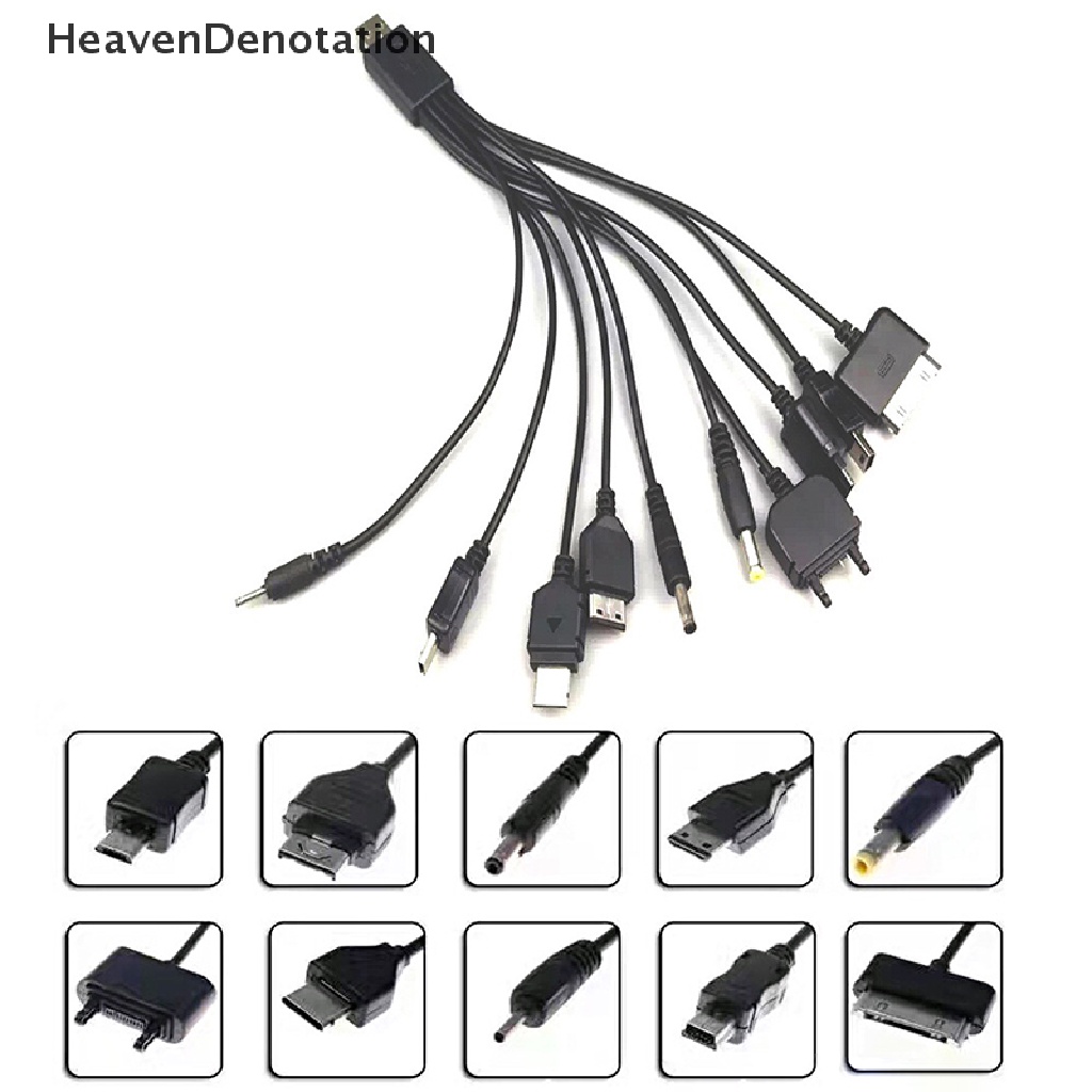 [HeavenDenotation] Kabel USB Charger al 10in1 Untuk Motorola Samsung LG Kabel Data HDV