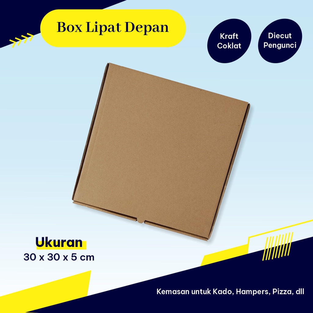 

Kardus/Box DC LD 30 x 30 x 4,5 cm - sweetpack/box/gift/hampers/packaging - Bisa Custom Ukuran dan Sablon