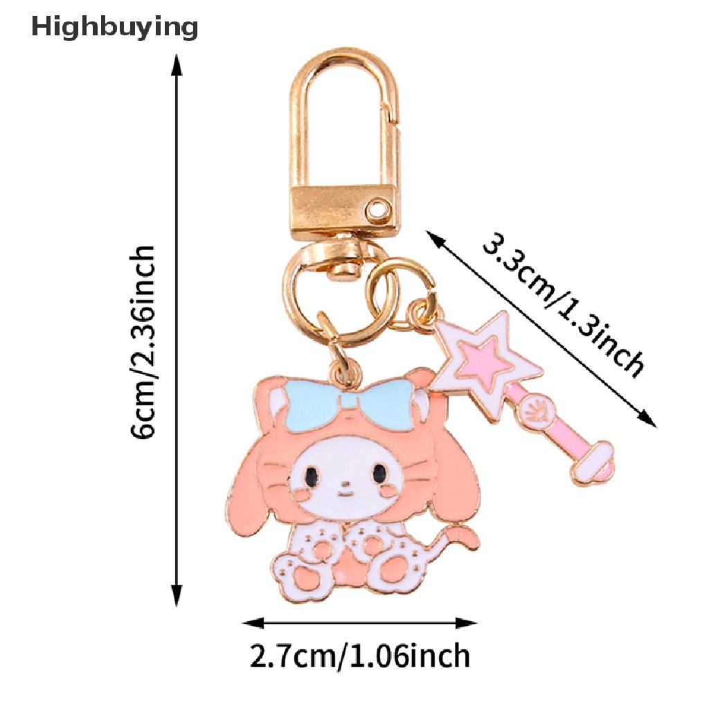 Hbid Kawaii Cinnamoroll Gantungan Kunci Sanrio Anime My Melody Kartun Lucu Hello Kitty Kuromi Girly Heart Bag Pendant Mainan Untuk Anak Perempuan Glory