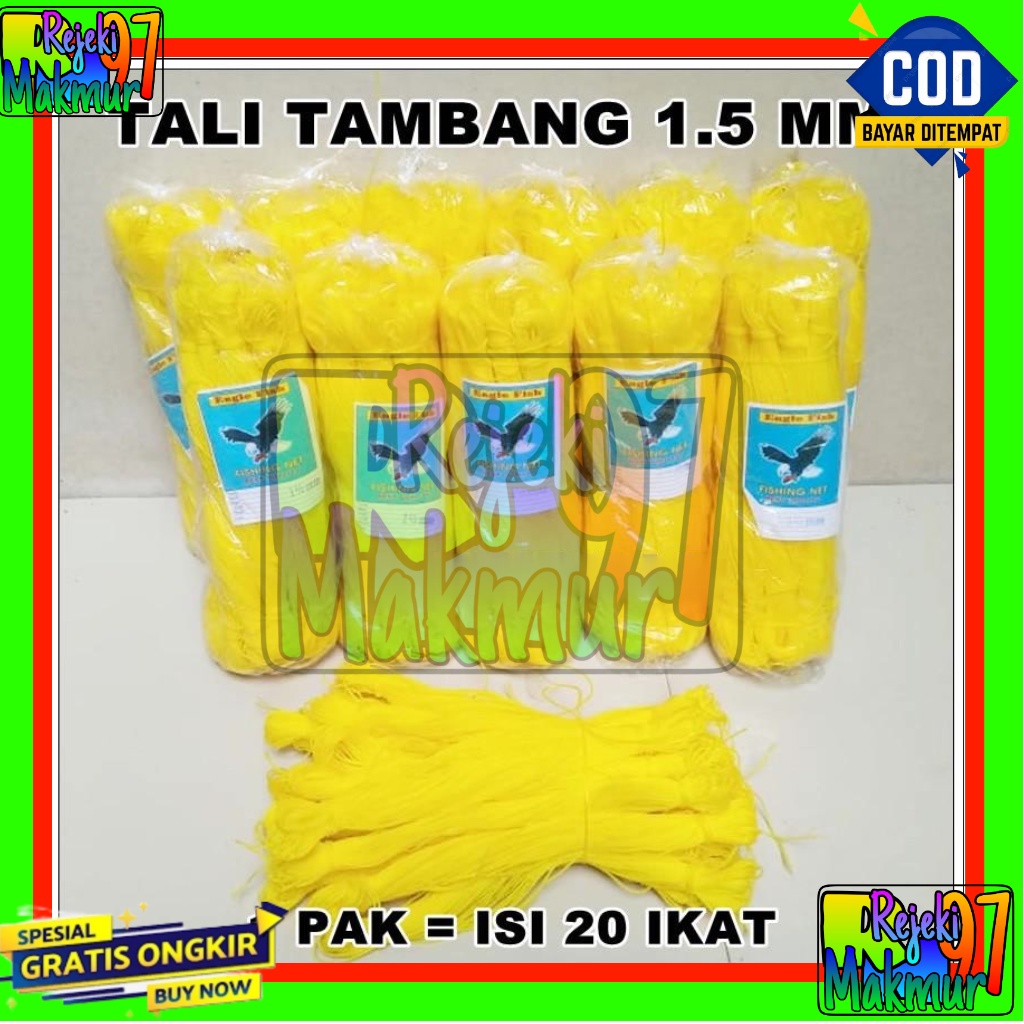 

SEA GULL tali tampar serbaguna, tali tampar bangunan, tali tampar 1mm per 1pcs (50meter)