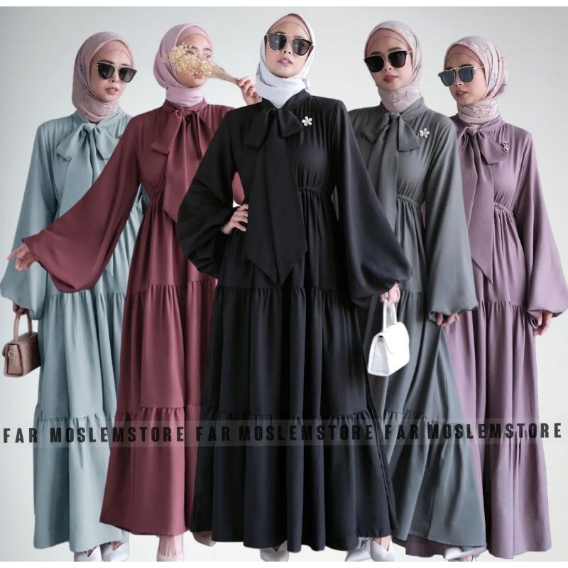 Baju Gamis Terbaru Games Drees Syarii Cewe Budju Games Import Muslim Kondangan Pesta Gamus Muslimah 