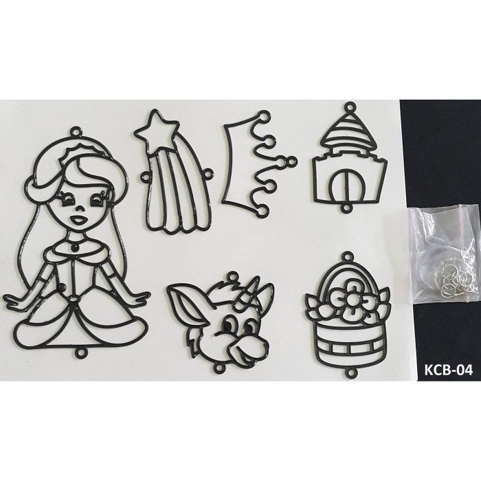 

DISKON/ Window Art Coloring Key Chain Big MIX