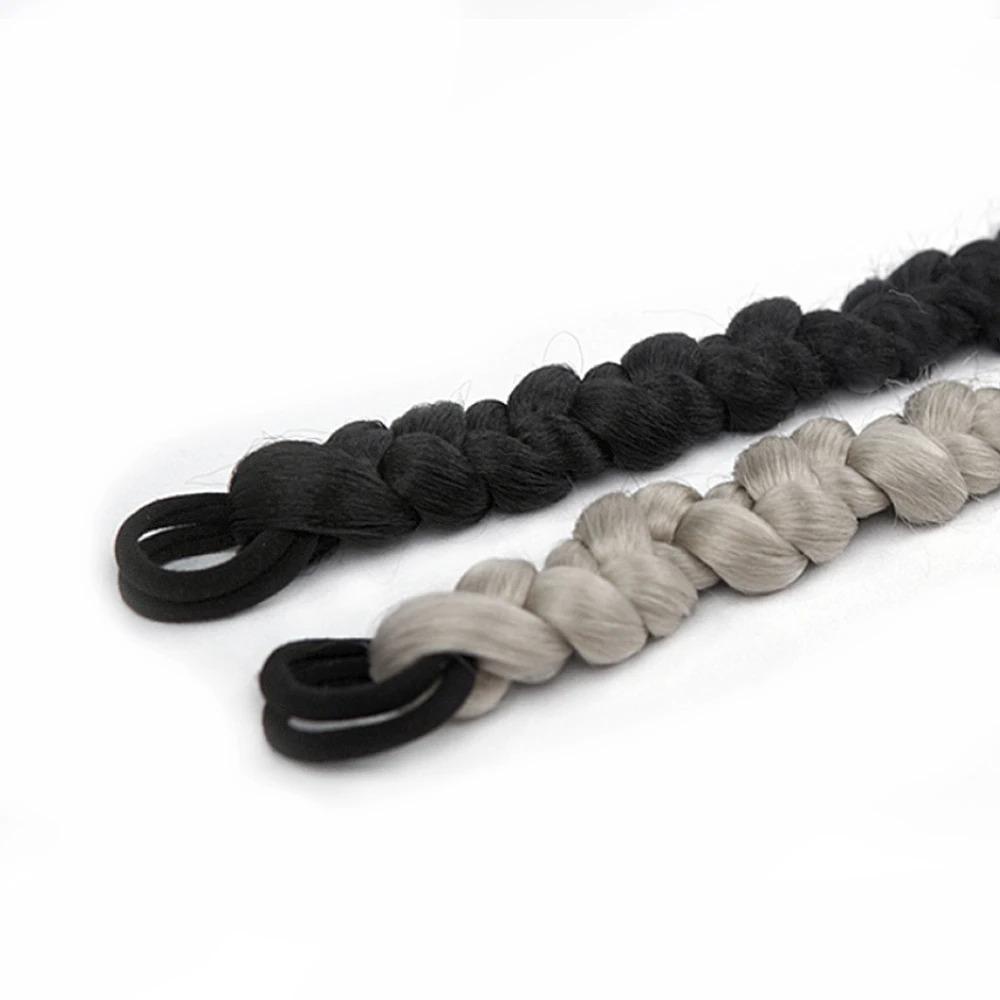 TOP Cincin Rambut Kepang Tinju Panjang Dengan Karet Gelang Crochet Kepang Kuncir Rambut