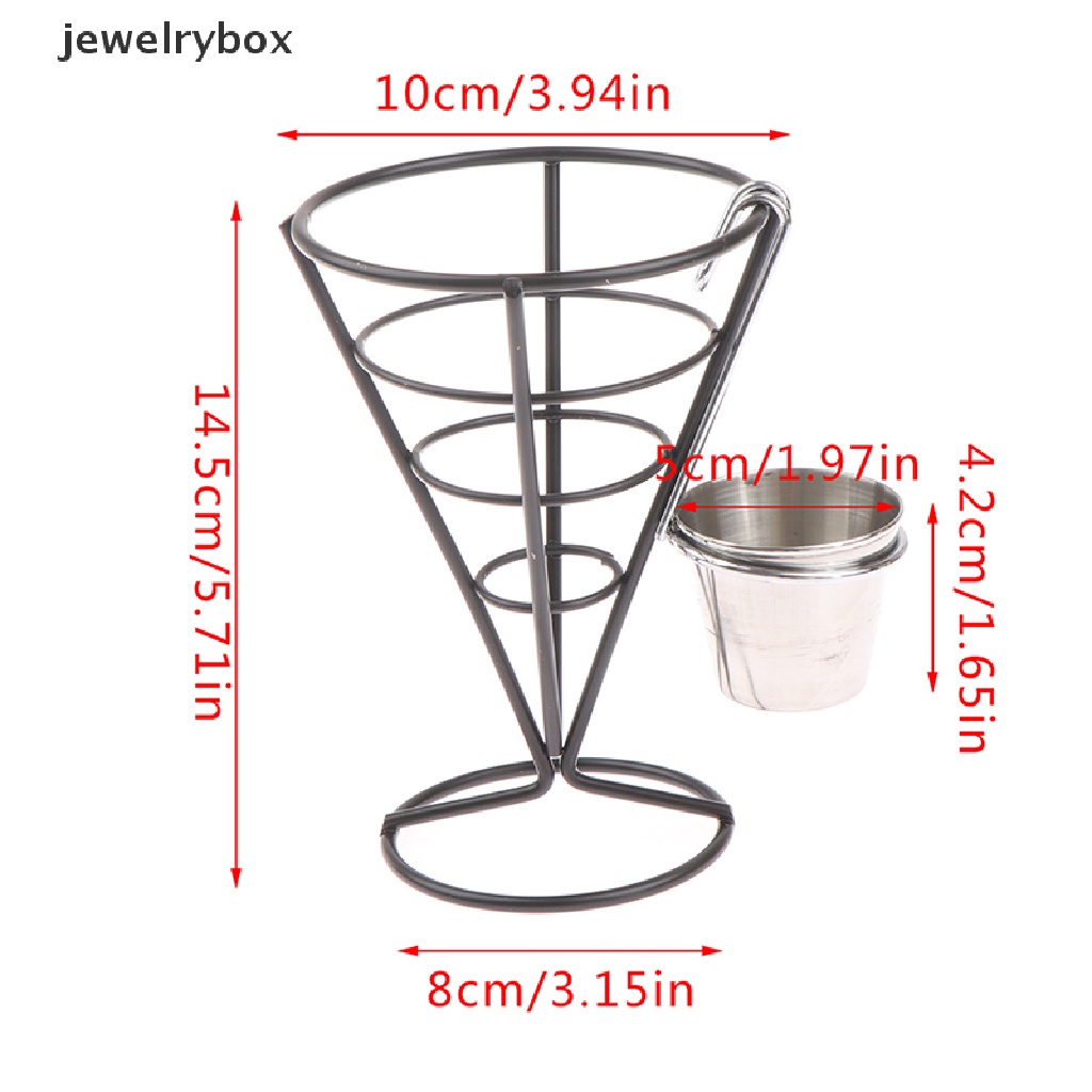 [jewelrybox] 1pcs French Fry Stand Cone Keranjang Tempat Kentang Goreng Ikan Dan Keripik Dan Appetizers Boutique