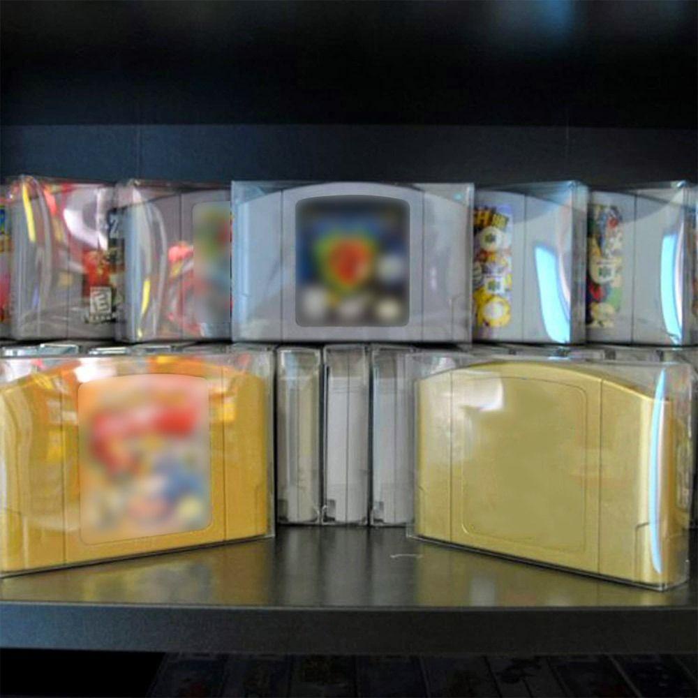 POPULAR Populer 10pcs Cartridge Display Bening Untuk SNES Pelindung Penyimpanan Kartu Game Untuk SNES