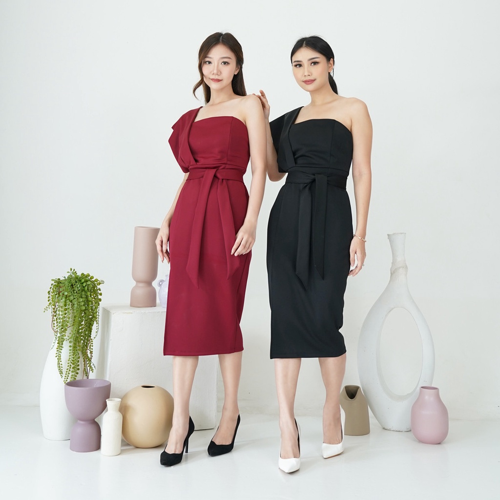 Miracel Dress | Dress Pesta Wanita Korean Casual Party | Dress Kondangan | Baju Pesta Nikah | Baju V