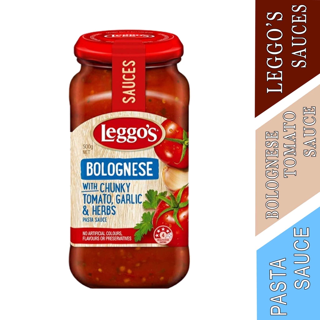 

TOMATO SAUCE- LEGGOS BOLOGNESE- WITH CHUNKY- 500g