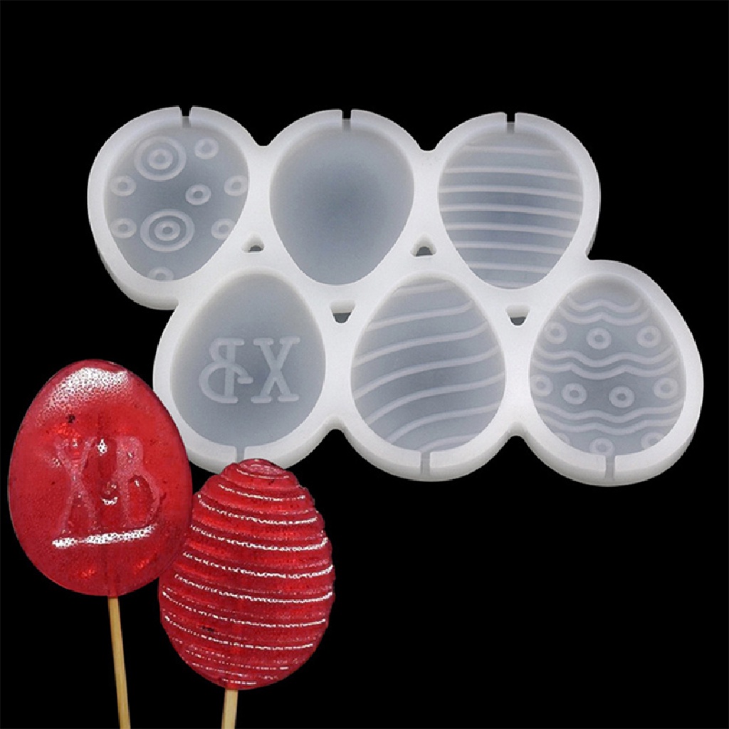 {NEW} 1pc Cetakan Silikon Lolipop Paskah Epoxy Resin Candy Mould Alat Dekorag Kue.