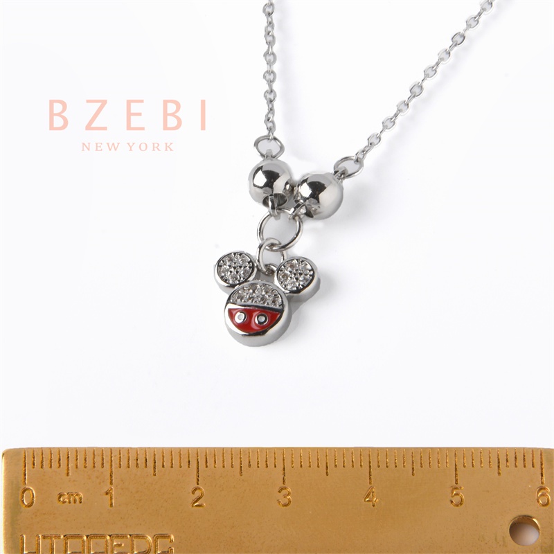 Bzebi Kalung Emas 18k, Kalung Baja Titanium, Kalung Liontin Berlian, Anti Karat, Aksesoris Fashion Wanita Perhiasan Gaya Korea, Hadiah Ulang Tahun Dengan Kotak Eksklusif 1140n