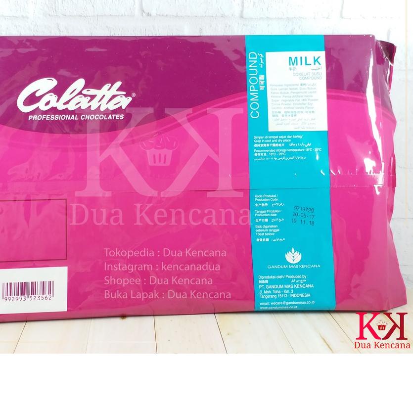 

✺ Colatta Milk Compound 1 KG Coklat Susu Compound Chocolate Collata ۝