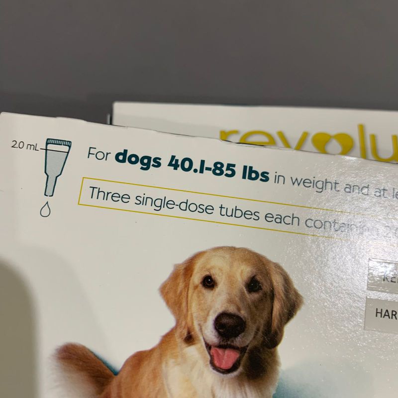 REVOLUTION DOG / ANJING 40,1 - 85 LBS (1BOX 3TUBE)