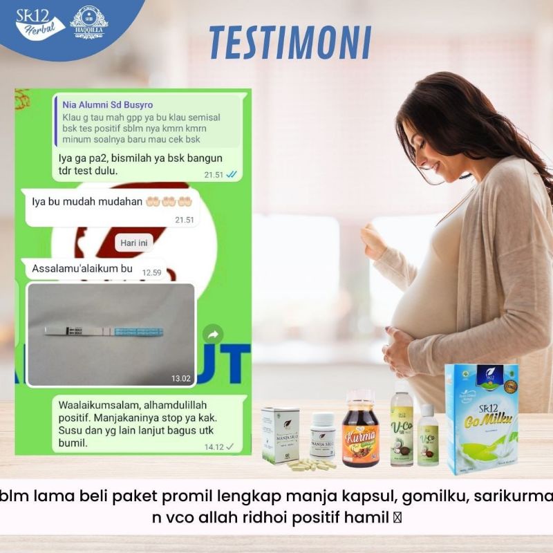 Paket Promil SR12 - Manjakani &amp; Susu GoMilku - Penyubur Kandungan dan Sperma