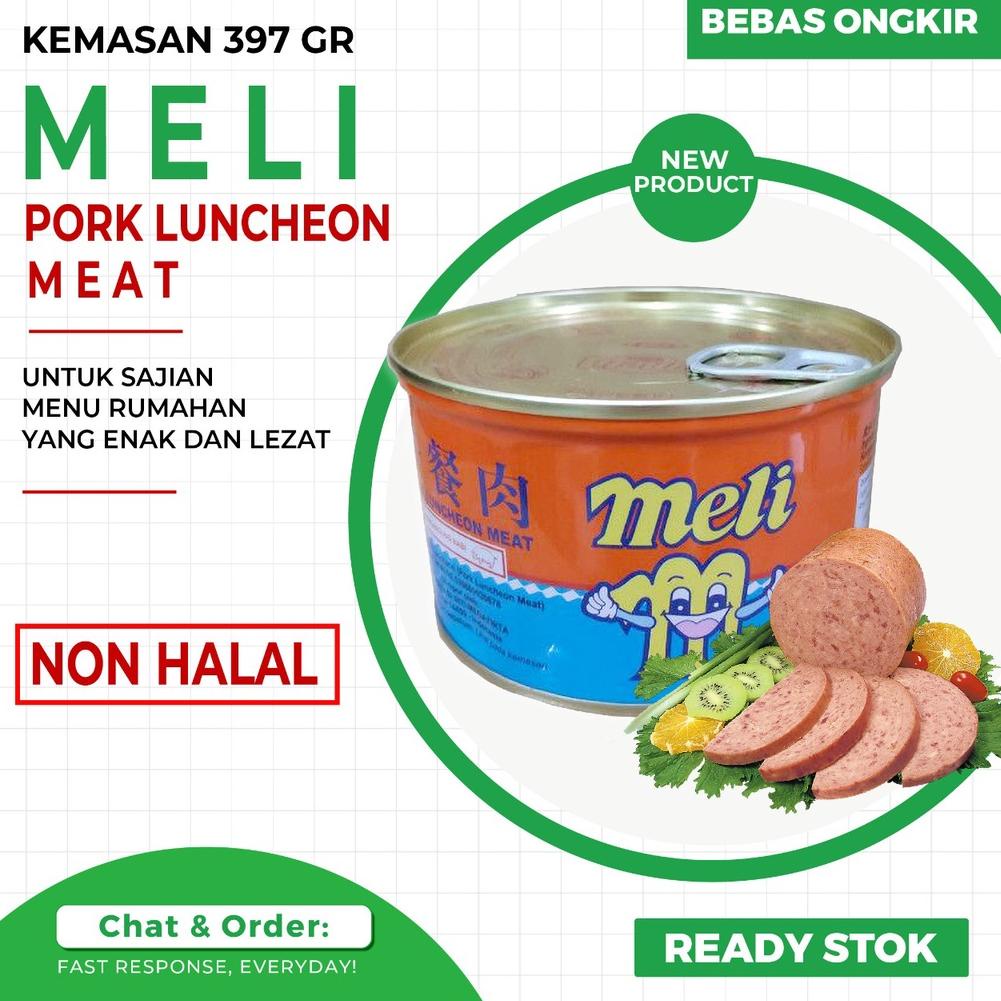 

Promo Spesial MELI Ham Maling Pork Luncheon Meat 397gr-non halal Tidak akan Rugi