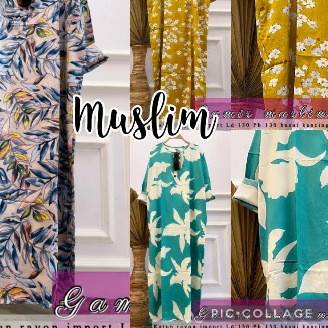 ♧ Daster Muslim lengan panjang Habel, J & L Panjang Semata Kaki ✮