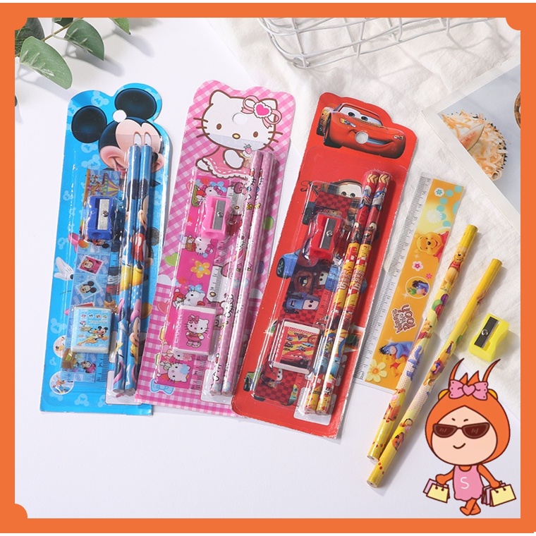 

Reseller Welcome - S5686 Alat Tulis Set 5 in 1 Karakter / Stationary Sekolah / Paket Alat Tulis / Mini Stationary / Set Alat Tulis Pensil Anak